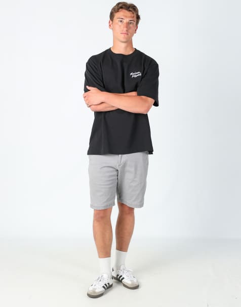 Vintage Lee 34x20 canvas cargo shorts in grey - view 1