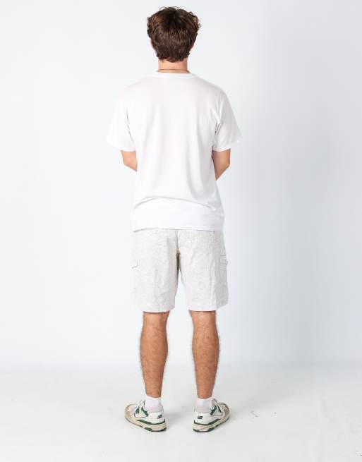 Vintage Lee 34x20 canvas cargo shorts in ivory, 3 of 4