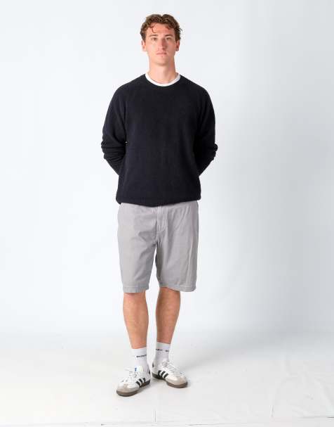 Vintage Lee 34x21 Canvas Cargo Shorts Grey - view 1