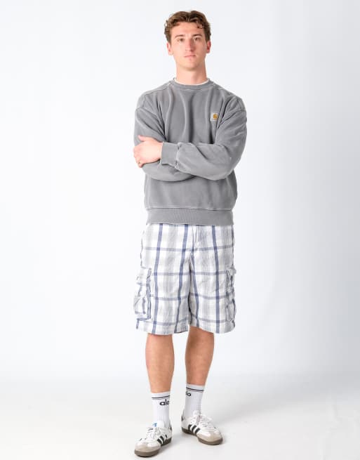 Vintage Lee 34x21 Canvas Cargo Shorts Ivory