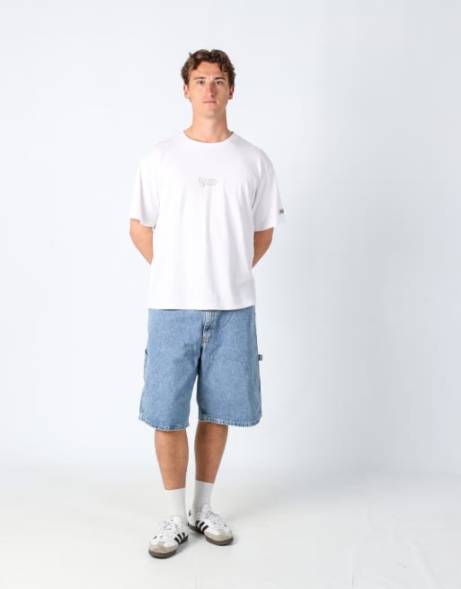 Vintage Lee 34x21 denim jorts shorts charcoal grey