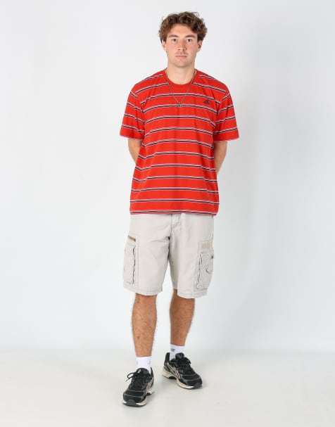 Vintage Lee 34x22 canvas cargo shorts in ivory - view 1