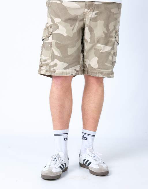 Vintage Lee 34x22 Canvas Cargo Shorts Khaki Green