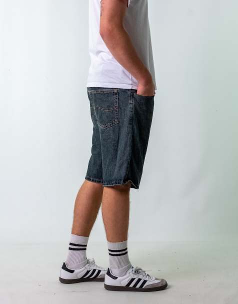 Vintage Lee 36" Denim Jorts Shorts Blue - view 1