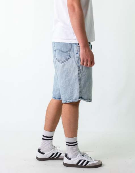 Vintage Lee 36" Denim Jorts Shorts Light Blue - view 1
