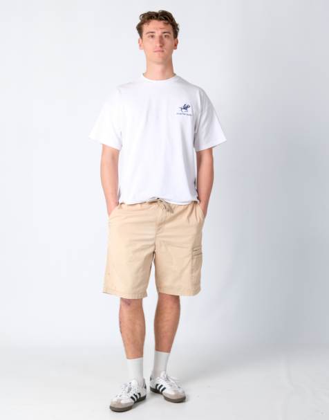 Vintage Lee 36x20 Canvas Cargo Shorts Tan - view 1