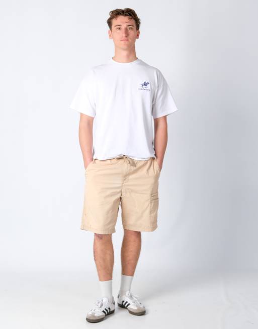 Vintage Lee 36x20 Canvas Cargo Shorts Tan