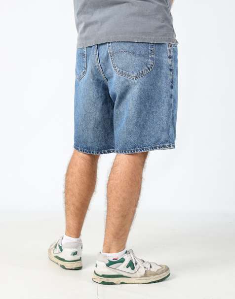 Vintage Lee 36x20 denim shorts in blue - view 1
