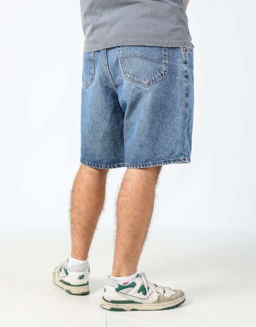 Vintage Lee 36x20 denim shorts in blue