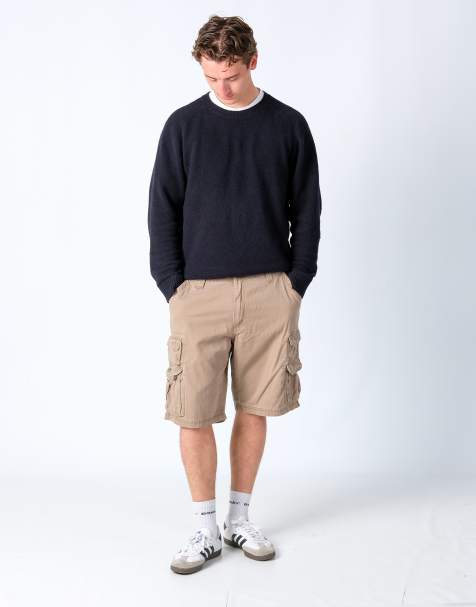 Vintage Lee 36x21 Canvas Cargo Shorts Tan - view 1