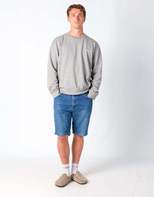 Vintage Lee 36x21 Denim Jorts Shorts Blue