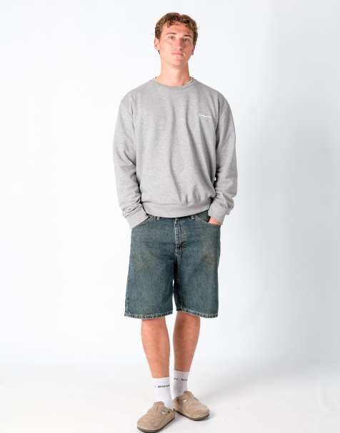 Vintage Lee 36x21 Denim Jorts Shorts Navy Blue - view 1