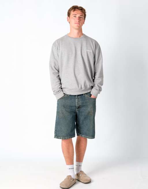 Vintage Lee 36x21 Denim Jorts Shorts Navy Blue