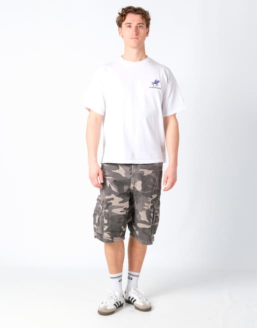 Vintage Lee 36x22 Canvas Cargo Shorts Charcoal Grey