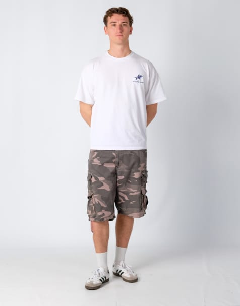 Vintage Lee 36x22 Canvas Cargo Shorts Charcoal Grey - view 1