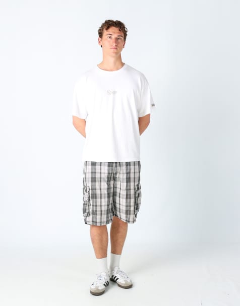 Vintage Lee 36x22 canvas cargo shorts grey - view 1