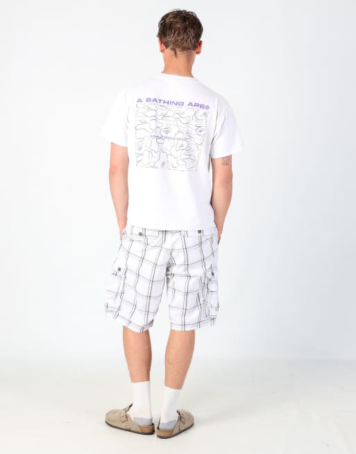Vintage Lee 36x22 canvas cargo shorts in white, 3 of 4