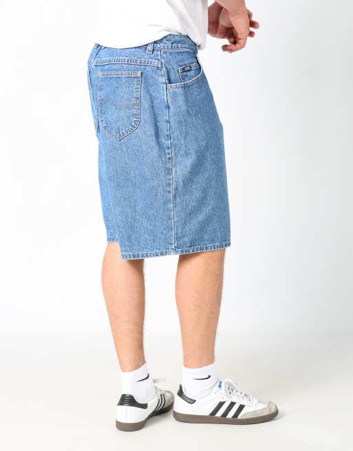 Vintage Lee 36x23 denim jorts shorts in blue, 2 of 4