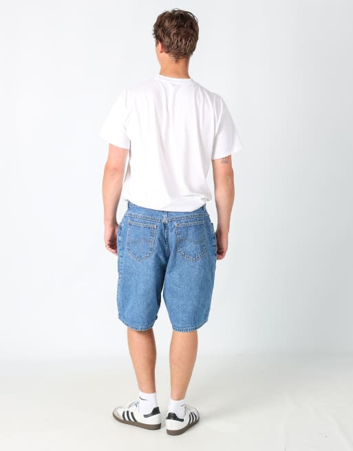 Vintage Lee 36x23 denim jorts shorts in blue, 3 of 4