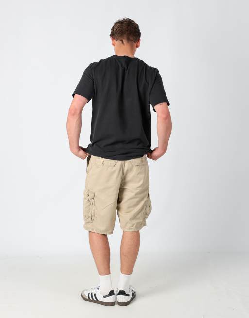 Vintage Lee 36x24 canvas cargo shorts in tan, 3 of 4