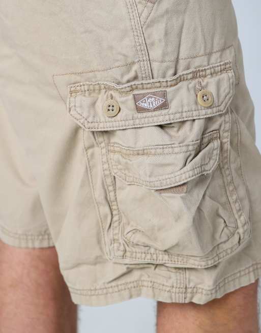 Vintage Lee 36x24 canvas cargo shorts in tan, 4 of 4