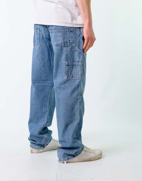 Vintage Lee 36x30 Denim Carpenter Baggy Jeans Blue - view 1
