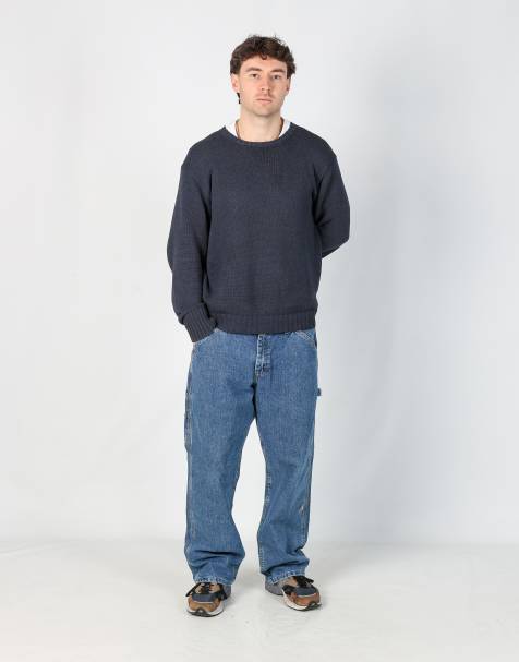 Vintage Lee 36x30 denim carpenter jeans in blue - view 1