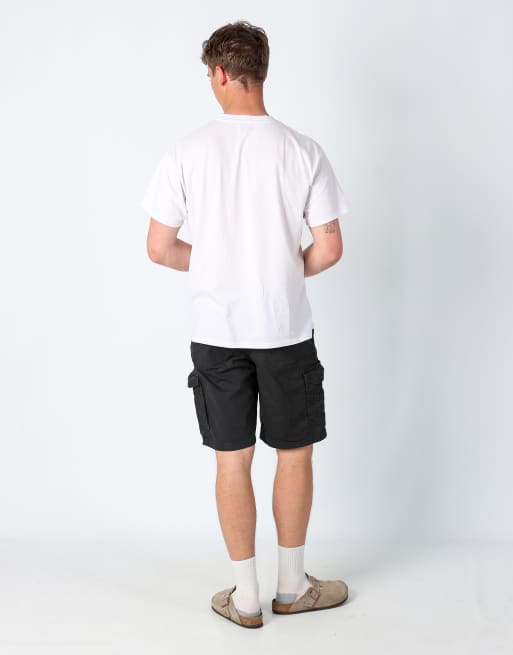 Vintage Lee 36x31 canvas cargo shorts in black, 3 of 4