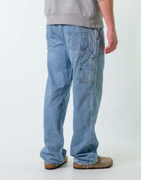 Vintage Lee 36x32 Denim Carpenter Baggy Jeans Blue - view 1
