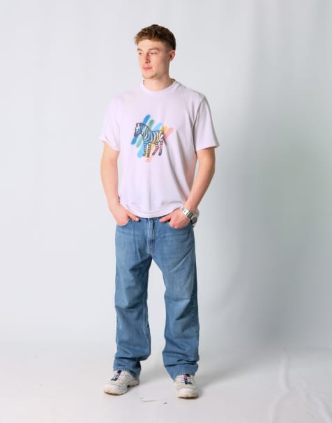 Vintage Lee 36x32 Denim Jeans Light Blue - view 1