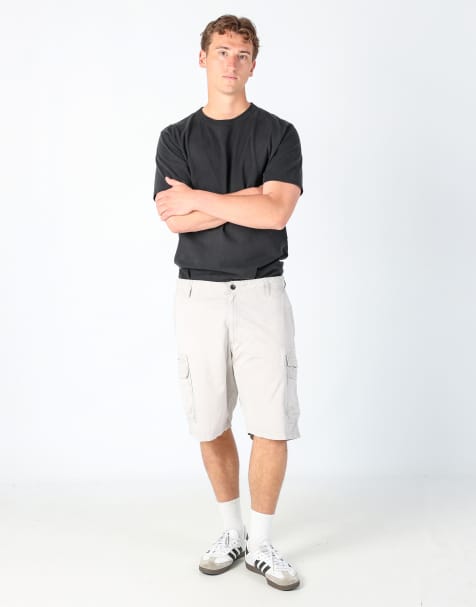 Vintage Lee 36x33 canvas cargo shorts in beige - view 1