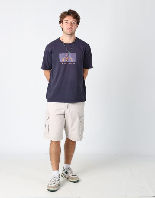 Vintage Lee 36x53 canvas cargo shorts in tan, 2 of 4