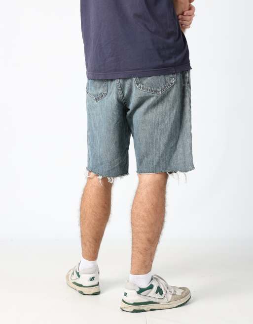 Vintage Lee 36x67 denim shorts in blue