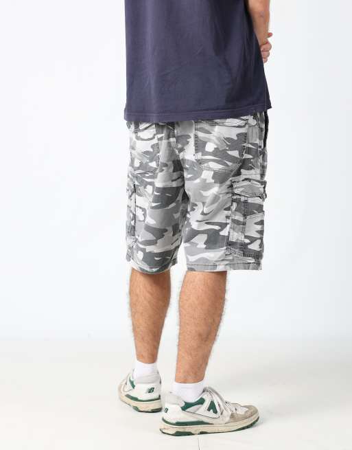 Vintage Lee 36x82 canvas cargo shorts in grey