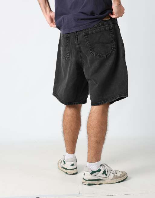 Vintage Lee 36x99 denim jorts shorts in charcoal grey