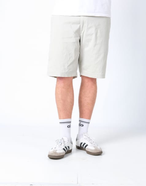 Vintage Lee 38x20 Canvas Cargo Shorts Beige - view 1