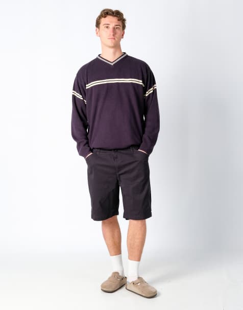 Vintage Lee 38x20 Canvas Cargo Shorts Black - view 1