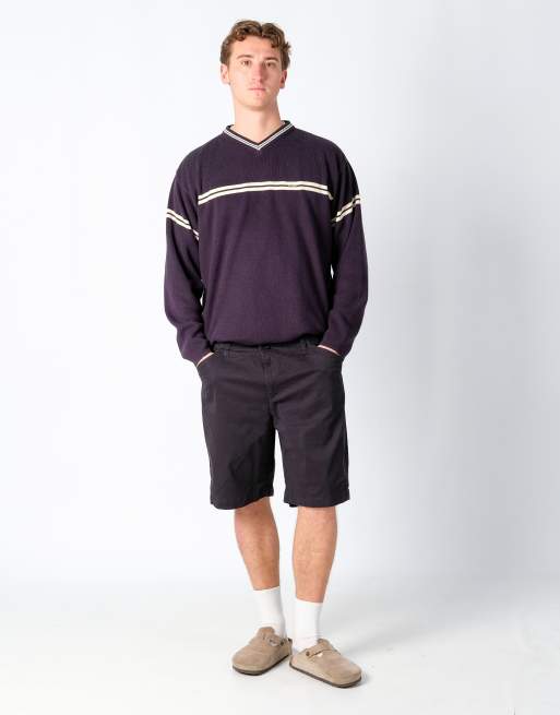 Vintage Lee 38x20 Canvas Cargo Shorts Black