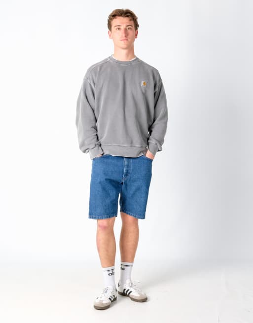 Vintage Lee 38x20 Denim Jorts Shorts Blue