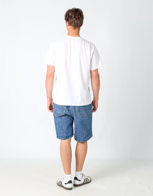 Vintage Lee 38x20 denim jorts shorts in blue, 3 of 4
