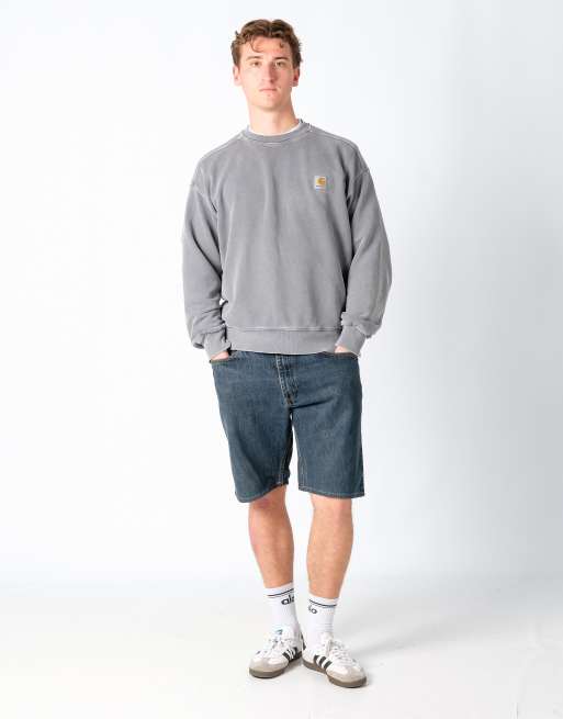 Vintage Lee 38x20 Denim Jorts Shorts Navy Blue
