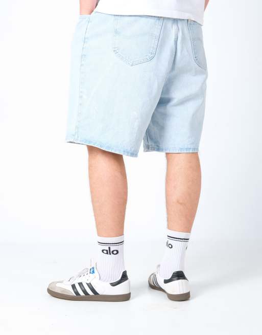 Vintage Lee 38x20 Denim Shorts Light Blue