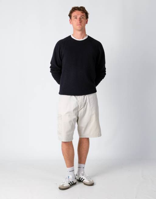 Vintage Lee 38x21 Canvas Cargo Shorts Beige
