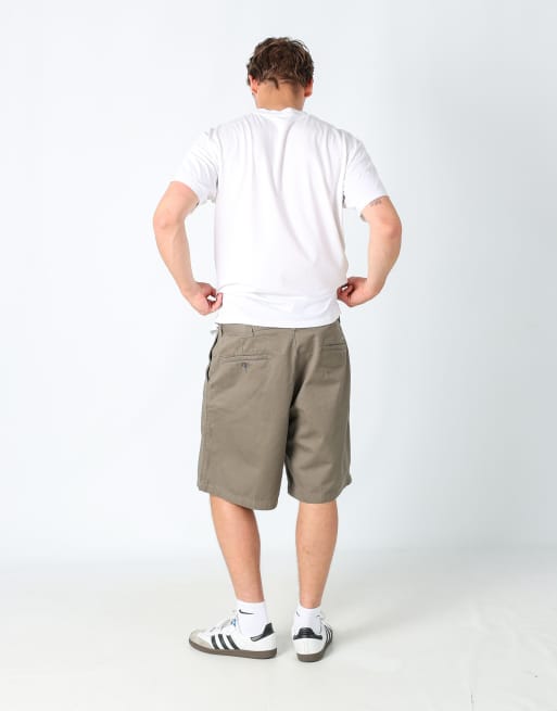 Vintage Lee 38x21 canvas cargo shorts in brown, 3 of 4
