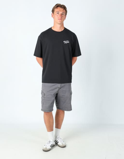 Vintage Lee 38x21 canvas cargo shorts in grey, 2 of 4
