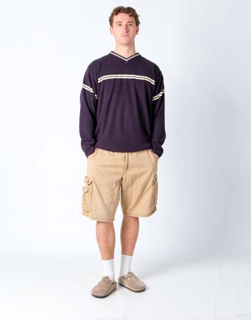 Vintage Lee 38x21 Canvas Cargo Shorts Tan