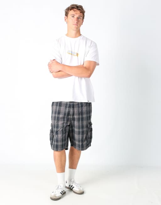 Vintage Lee 38x22 canvas cargo shorts in black