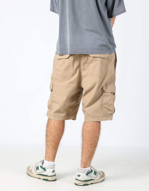 Vintage Lee 38x22 canvas cargo shorts in brown