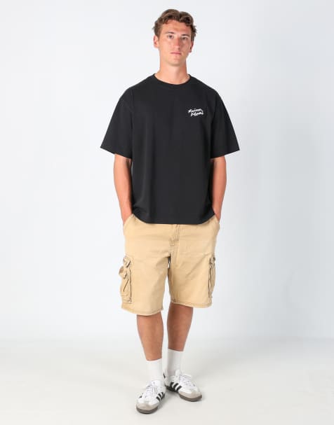 Vintage Lee 38x22 canvas cargo shorts in tan - view 1