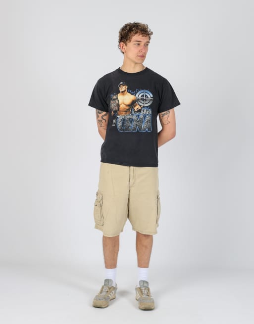 Vintage Lee 38x22 canvas cargo shorts in tan, 2 of 4